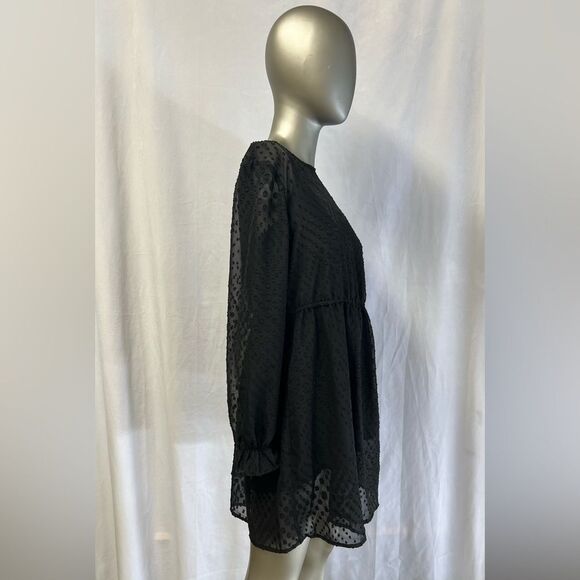 Chi Chi London Dot Right Now Mini Dress Long Sleeves Size 10 NWT - Picture 6 of 10